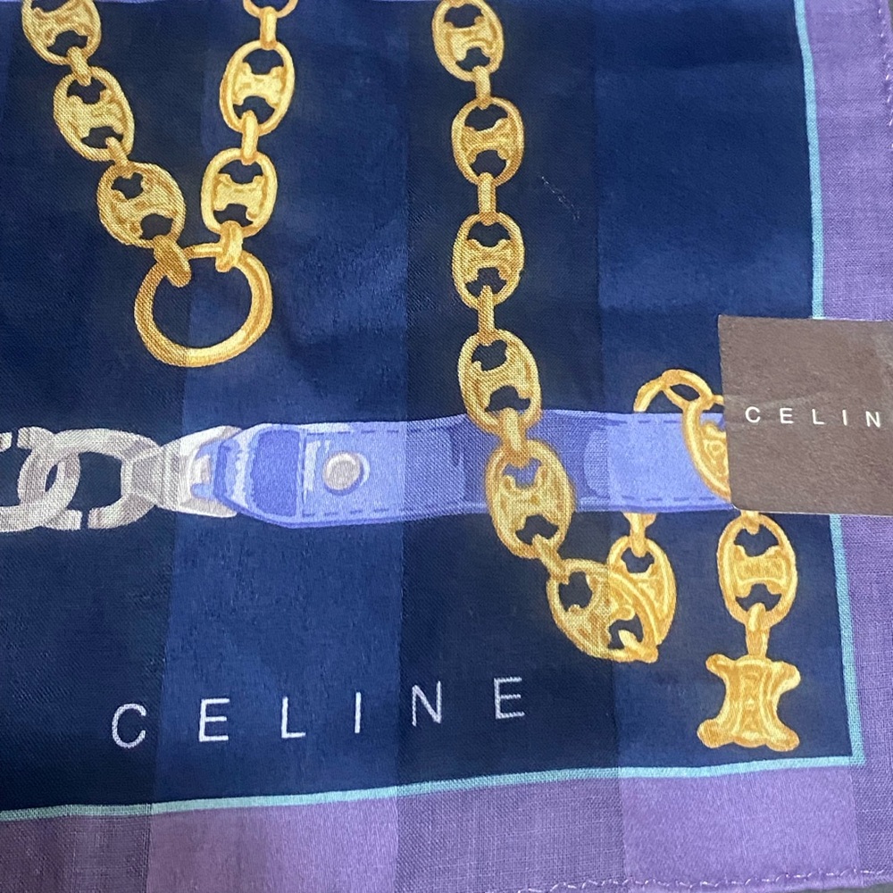 New Authentic Celine Handkerchief/Neck Scarf